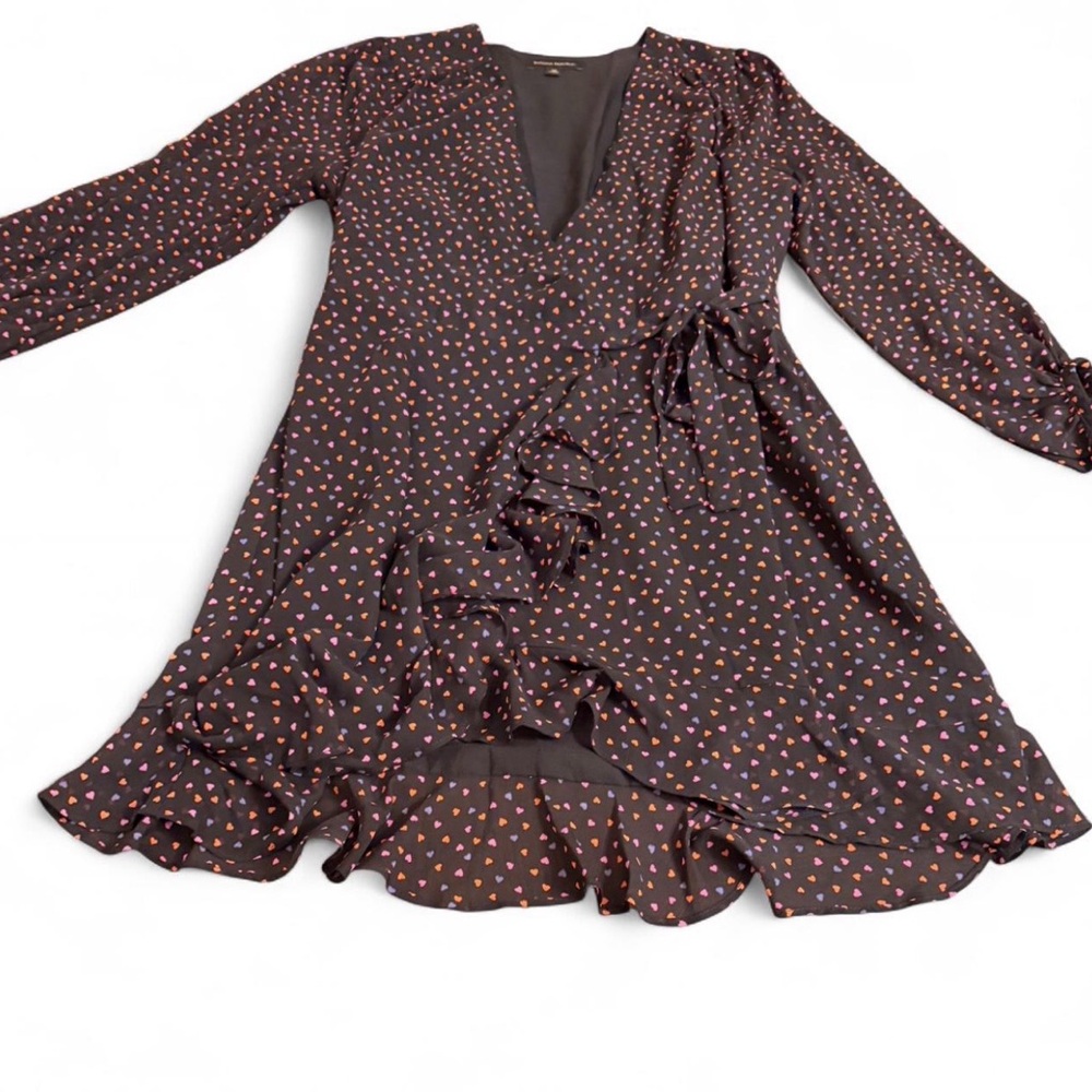Banana Republic Wrap Dress with Ruffle Hem